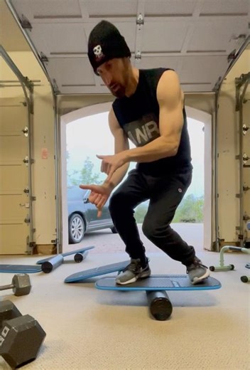 Quad board transfer ☠️ #balanceboard