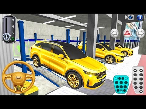 New Golden Kia Sorento 🚗✨ in Auto Repair Shop 🛠️ - 3D Driving Class 2026 - Android & iOS Car Games