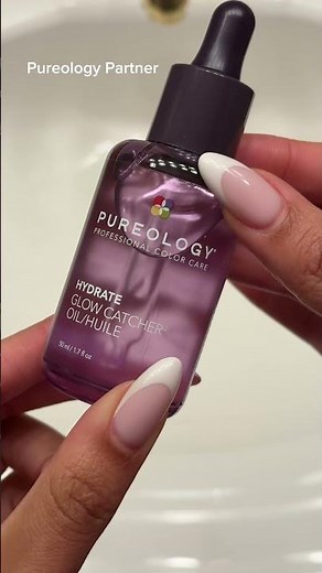 @pureology hydrate shampoo, & conditioner, and the glow catcher oil #pureologypartner
