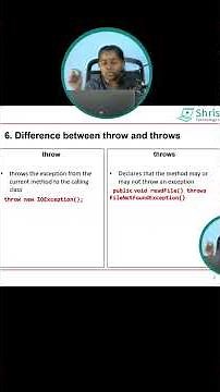Java Interview Questions-06 | Difference between throw and throws