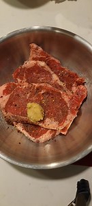 5.3K views · 177 reactions | Sharing with you my simple #seasoning & #marinate for a tender & juicy #steak. You can grill, pan-seared, or air-fry. New York Strip Steaks (10-12oz per steak) - Season steak(s) with salt, black pepper, dry chili flakes, crushed garlic (1 clove garlic per steak), and fish sauce (1 teaspoon per steak). Marinate 1-2 hours or overnight. Cook steak in an air-fryer at 430° for 10 minutes for a medium cook (no need to flip). | Kia NiamNyiajsuav | Facebook