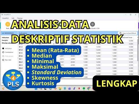 SmartPLS 4 Tutorial: Easy Way for Complete Descriptive Statistical Analysis