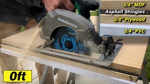 The Spyder Tarantula 7-1/4" 24T FRAMING saw blade chews through 40 linear feet of ¾” MDF, ASPHALT SHINGLES!!!, ¾” plywood and ¾” PVC - and still cuts 1"x6" poplar clean. The NiCo carbide teeth and anti-friction coating enable this blade to outlast conventional carbide blades 6:1. This blade is on sale at Lowe’s for $8.98 - https://www.lowes.com/pd/Spyder-Framing-and-Construction-7-1-4-in-24-Tooth-Tungsten-Carbide-Tipped-Steel-Circular-Saw-Blade/1001100806 | Spyder