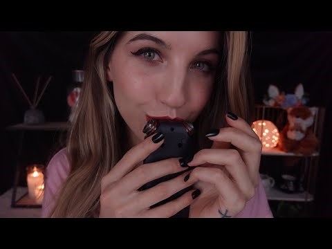ASMR (1HR, NO TALKING) 💋 Kissies Inbetween Your Ears ~ Tascam 😍