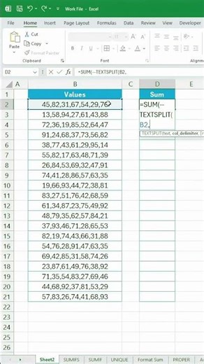Excel Trick: Sum Comma-Separated Numbers Instantly