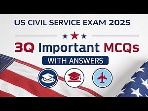 USA Government Job Exam Preparation | Civil Service Mock Test 30 MCQs 🇺🇸