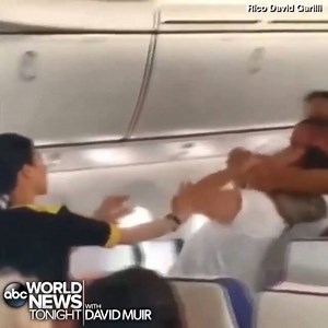 126K views · 513 reactions | MIDAIR BRAWL: An unruly passenger who...