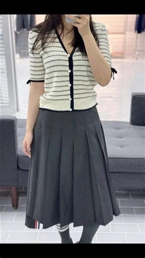 톰브라운 보우 스트라이프 가디건 #톰브라운여자가디건 #여성의류 #명품 #shorts