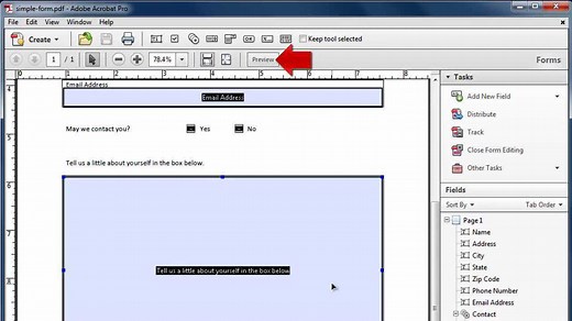 如何制作可填写的PDF表单