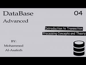 DataBase Advanced | Ch 17 |Characterizing Schedules based on Recoverability