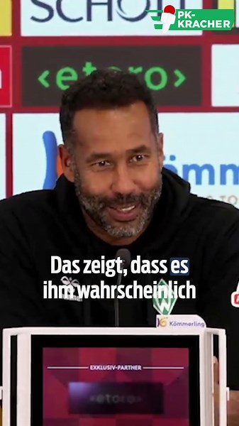 Werder-Trainer berichtet von privater Kompany-Nachricht #shorts