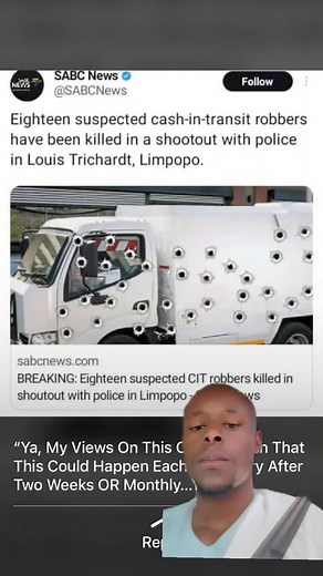 South African Police Limpopo CIT Robbers: Robbery Footage and Shootout