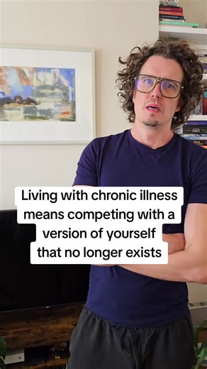 Living with a chronic illness means competing with a version of yourself that no longer exists #ms #multiplesclerosis #chronicillness #invisibleillness #mentalhealth