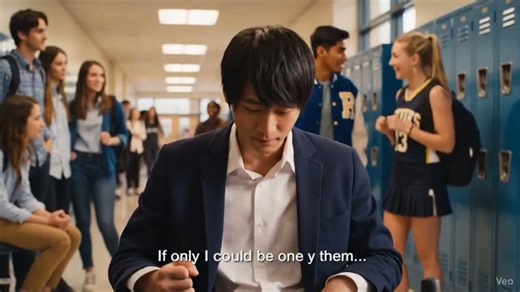 veo3.1模型灵魂互换AI转载视频:灵魂互换手环。可以和任何人互换身体。短片body swap