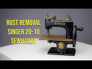 How to remove rust and corrosion from a vintage Singer sewing machine