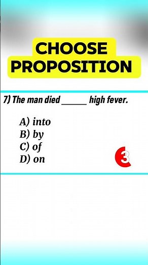 English Grammar Exercise 🧠 Short || Preposition Mock Test with Explanation