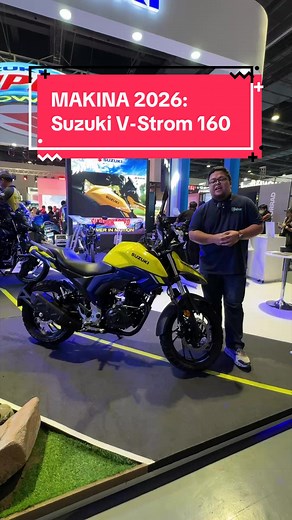 The all-new Suzuki V-Strom 160 is now in the Philippines priced at P146,000. #topgearph #MakinaMotoExpo2026 #SuzukiPhilippines #SuzukiVStrom