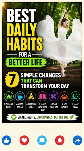 Best Daily Habits for a Better Life: 7 Simple Changes | #lifestyle #health #habits