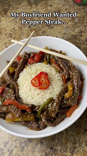 Easy Pepper Steak with White Rice Recipe Under $20!