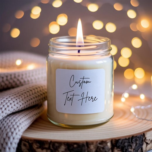 Custom Candle Labels Personalized Candle Stickers Minimalist Script Label Wedding Favor / Small Business Branding - Etsy UK