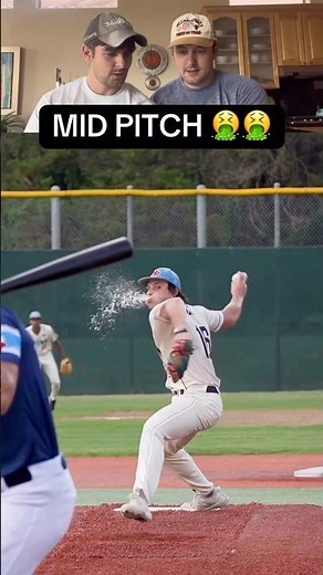 THREW UP MID PITCH‼️🤮 #shorts #short