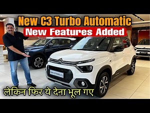 New Citroen C3 Turbo Automatic | Complete Walkaround Review | New Features Added | #automotiv17