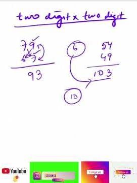 multiplication of two digit numbers in one line.