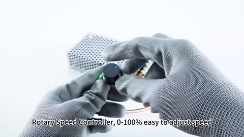 Industrial PWM DC Motor Speed Controller 3500W 100A Max, DC 10-55V Brush Motor Controller with Forward-Brake-Reverse Switch & Adjustable Potentiometer Knob