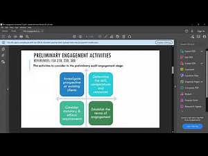 Preliminary audit engagement activities