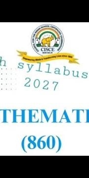 ISC Class 11 & 12 Maths Latest Syllabus 2027 | STUDY WITH RIMI
