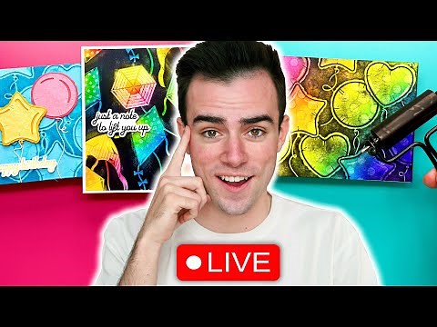 MINDBLOWING Embossing Folder Inking Technique! - Stamp With Simon LIVE