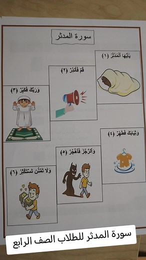 سورة المدثر وطرق تعليمها للأطفال