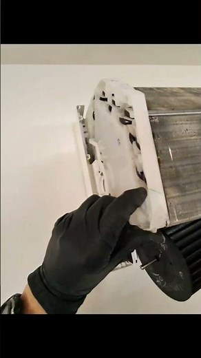 Mini split air conditioner cleaning. Mitsubishi ac cleaning. #appliancerepair #airconditioning #hvac