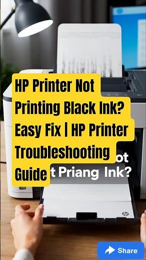 HP Printer Not Printing Black Ink? Easy Fix | HP Printer Troubleshooting Guide #printer #printerfix