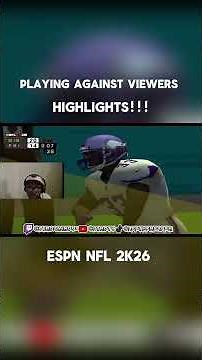 Playing VS Viewers Highlights!! #gaming #espnnfl2k5
