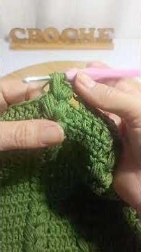 Beautiful puff stitch, easy and quick to do, step by step