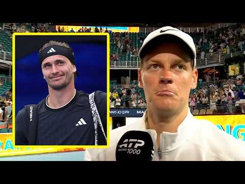 Jannik Sinner interview after beating Alexander Zverev