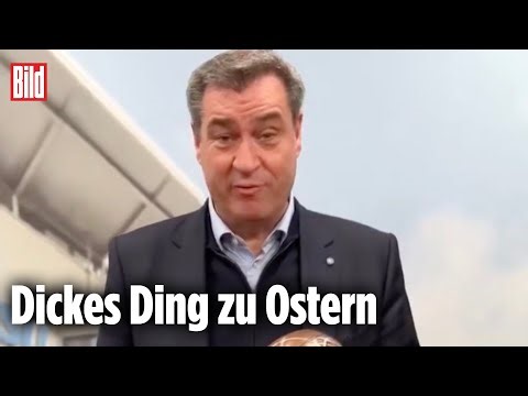 Markus Söder zeigt sein „Super-Ei“