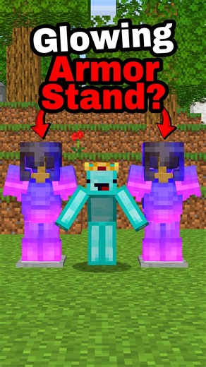 How to Make Glowing Armor Stand?! ⛏💎