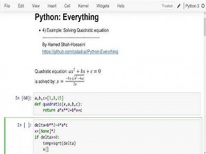Python Exercise: Solving Quadratic Equation