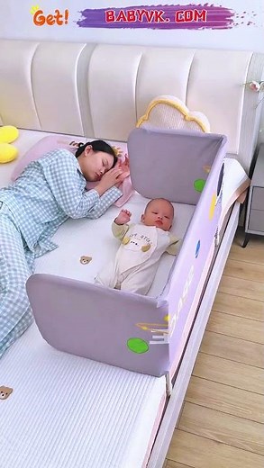 Baby Bed Rail Safety Guard – Easy Install Protection to Prevent Baby Falls #BabySafety
