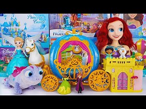 Disney Princess Toy Collection Unboxing | Disney Frozen Elsa, Ariel & Cinderella’s Pumpkin Carriage
