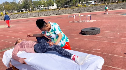 the time to gate physiotherapy and relief from the pain. #EOC #EOC #Ethiopia #Olympics #AfricanYouthOlympic #ethiopianyoutholympic #ethiopianolympiccommitte #athletics | NOC- Ethiopia Olympic