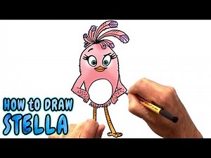 How to Draw Stella from The Angry Birds Movie (NARRATED)