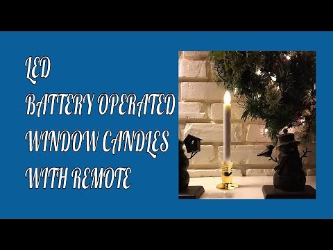 LED BATTERY OPERATED WINDOW CANDLES REVIEW