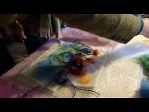 How to make a simple wet felt picture