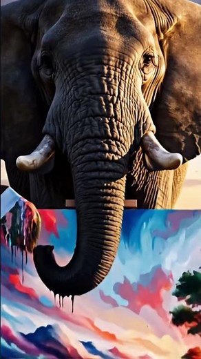 Unbelievable! Elephant Paints a Masterpiece! 🐘🎨 | The World's Largest Artist!