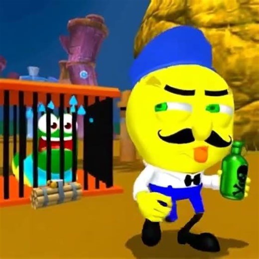 Sponge Neighbor escape 3D Grok AI Video (Nextbot)