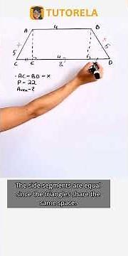 Calculate the Area of an Isosceles Trapezoid! #Math #Trapeze #PerimeterOfATrapezoid