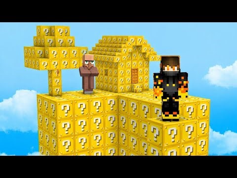 Sky Lucky Block Trapped My Friend 😨 | I Completed Dangerous Challenges to Save Him! | Minecraft |